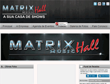 Tablet Screenshot of matrixhall.com.br